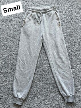 Forever 21 Light Gray Elastic Waist Sweatpants